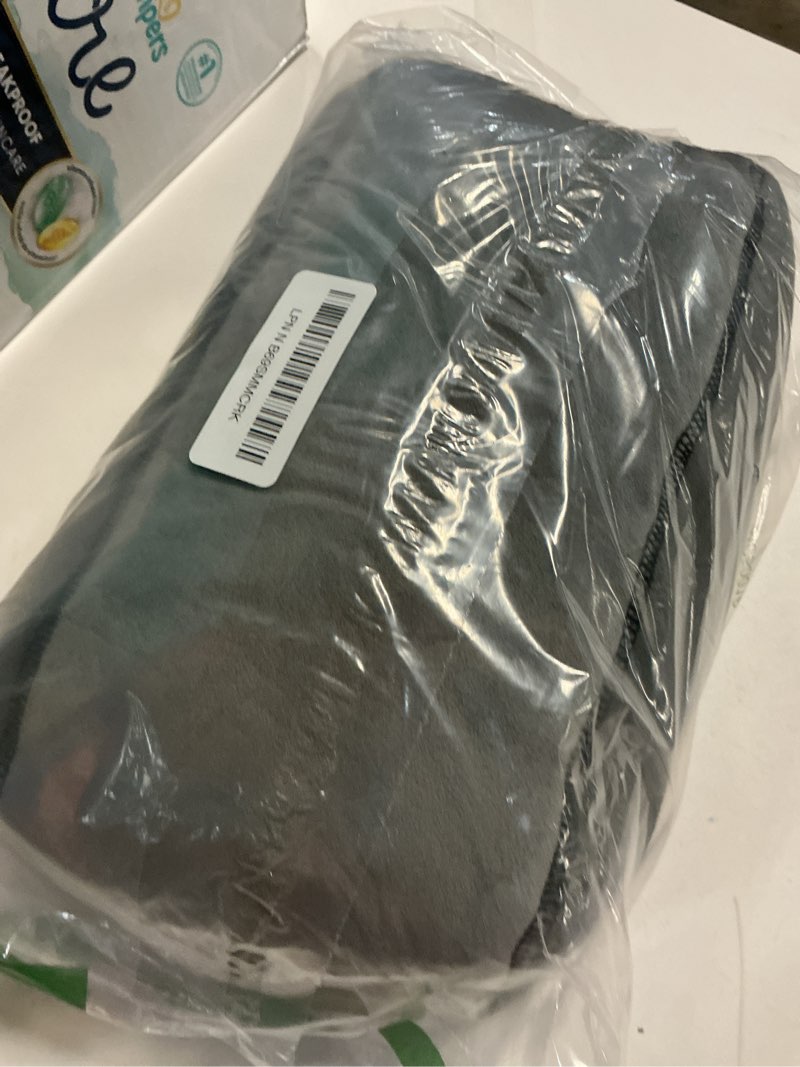 Condition photo showing Good Condition for ugg raegan travel blanket & eye mask set – 3 piece plush travel accessories kit with carry case, soft airplane travel blanket for flights & car, cozy travel essentials & gift sets for women, gray charcoal