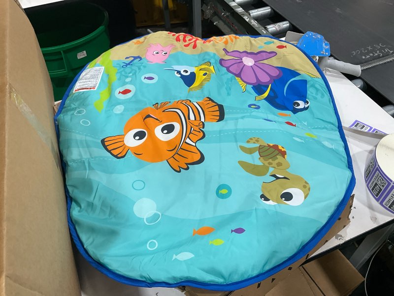 Condition photo showing As Is for bright starts disney baby finding nemo mr. ray ocean lights & music gym, ages newborn +