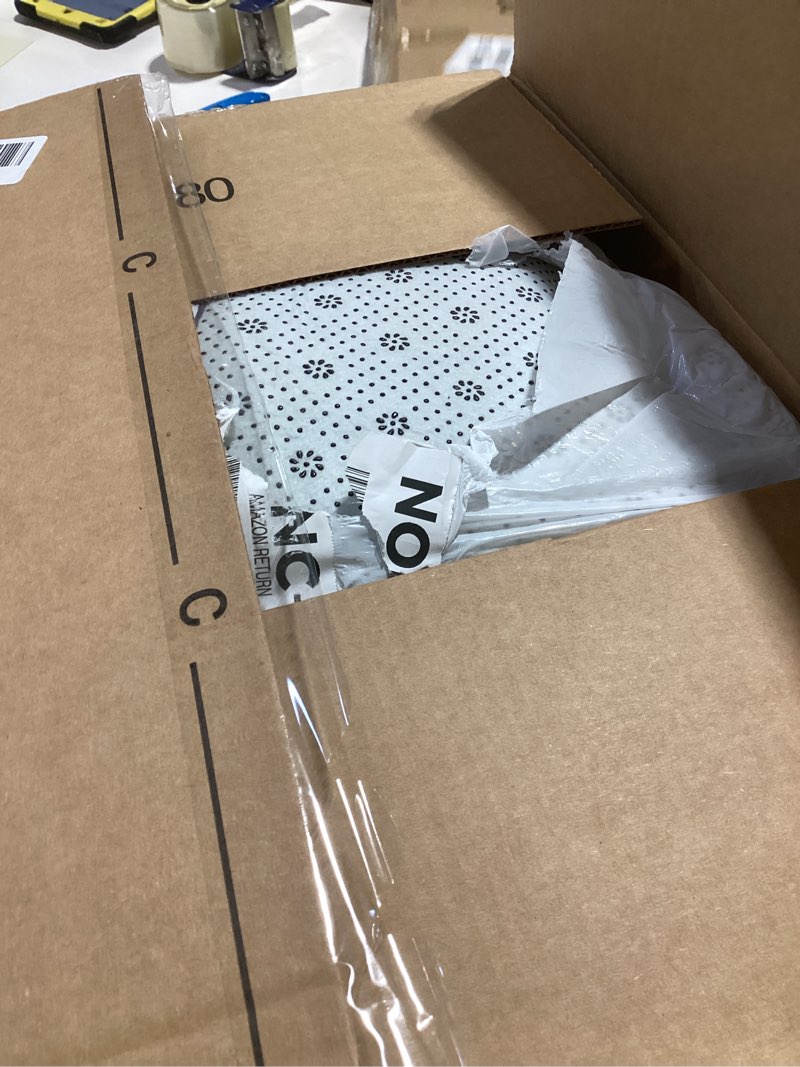 Condition photo showing As Is for TWINNIS Super Soft Shaggy Rugs Fluffy Carpets 5x8 Feet, Indoor Modern Plush Area Rugs for Living Room Bedroom Kids Room Nursery Home Decor, Upgrade Anti-Skid Rectangular Fuzzy Rug, Grey Purple 5' x 8' (Rectangular) Grey Purple