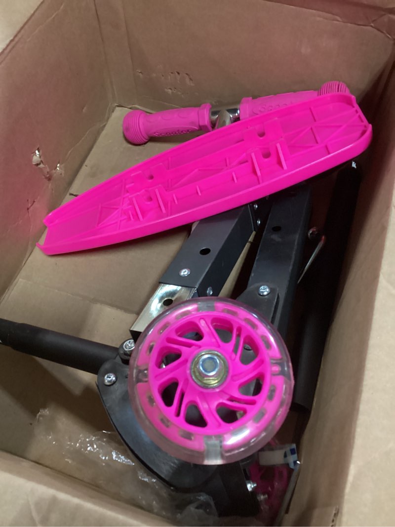 Condition photo showing Good Condition for kids kick scooter, 3 wheel scooter for kids ages 2-7 pink
