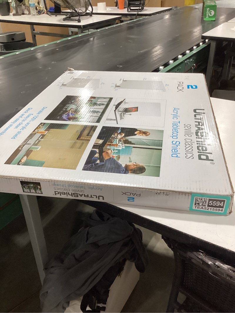 Condition photo showing New/Like New for seville classics ultrashield table top shield (2 count)