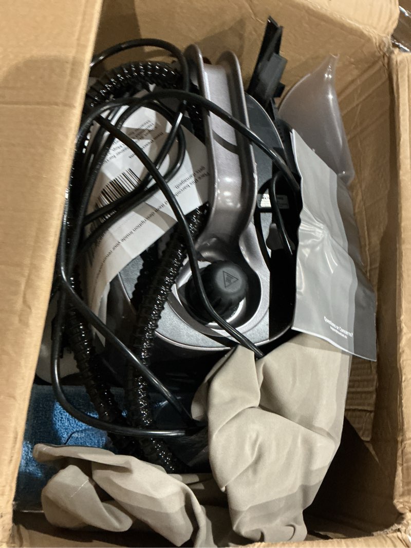 Condition photo showing As Is for carpet steam cleaner for home, 293°f 58 psi powerful multipurpose handheld steam mop, 21 attachments, 50oz capacity, heavy duty steamer for carpets, floors, cars, tiles, crack cleaning, turquoise 1.5l dark gary