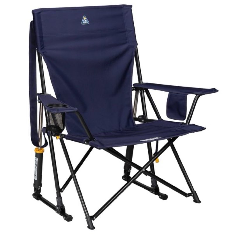 gci outdoor comfort pro rocker portable rocking camping chair - rich blue