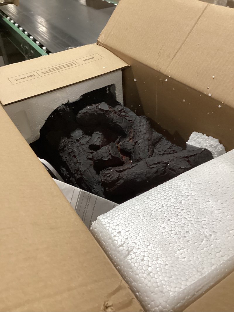 Condition photo showing As Is for duraflame Electric Log Set Heater with Crackling Sound - DFI041ARU-07 - Black