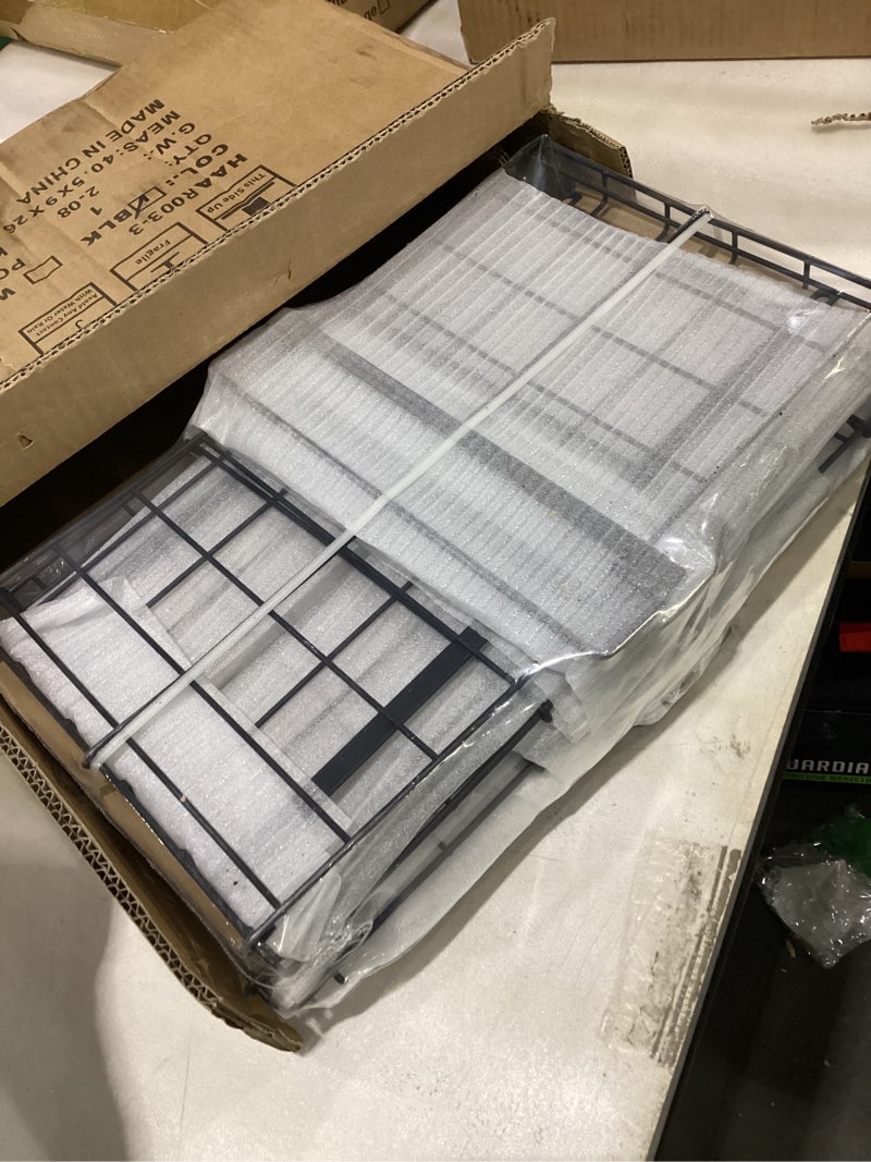 Condition photo showing New/Like New for iSPECLE Freezer Organizer Bins - 3 Pack Large Deep Freezer Organizer Bins for 5 to 7 Cu.Ft Chest Freezer, Stackable Easy Access Food No More Digging, Sturdy Metal Wire Basket Not Scratch Bottom, Black 3Black Bins