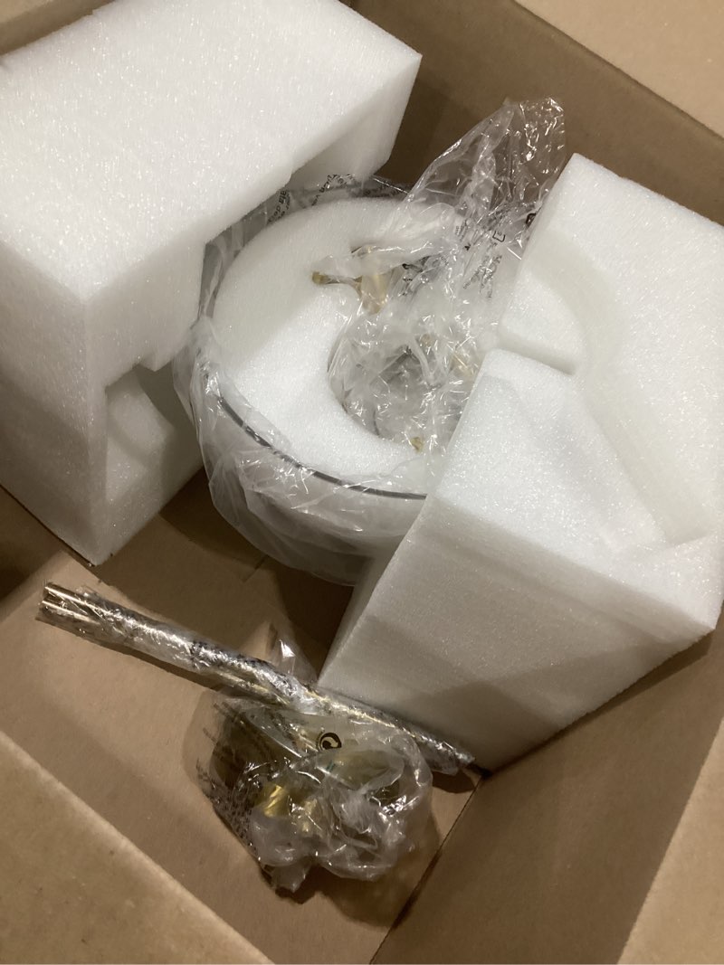 Condition photo showing Good Condition for glass pendant light kitchen island, modern pendant lighting over sink, adjustable hanging ceiling light with 9.84'' clear glass shade for dining room bedroom hallway, gold, single pack b-gold, similar to stock photo