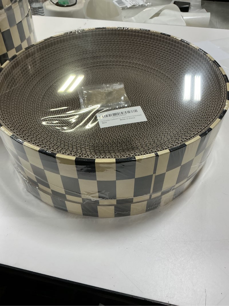 Condition photo showing New/Like New for Cat Scratcher, Cardboard Cat Scratchers for Indoor Cats, Large Cat Scratching Board, Round Bowl Cat 