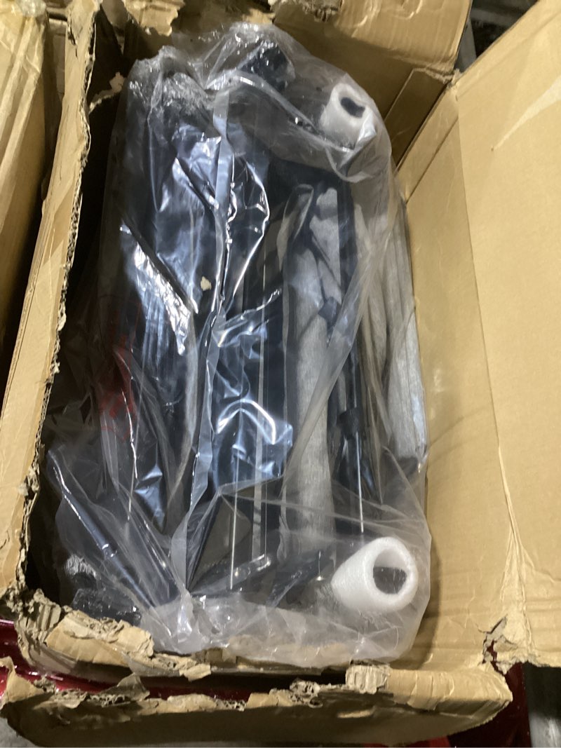 Condition photo showing Good Condition for similar to stock photo .. kinder king folding wagon stroller for 2 kids, all-terrain baby stroller wagon outdoor, removable canopy 2 seater, adjustable handle, shock-absorbing wheel, detachable tray, parent organizer, gray