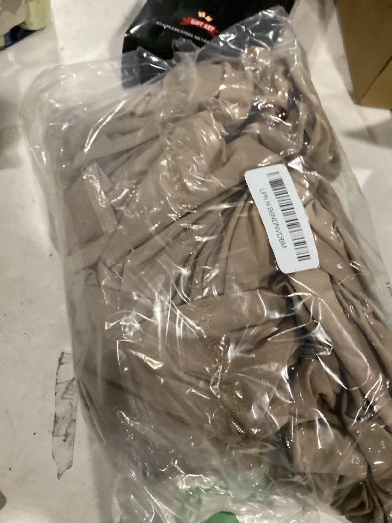 Condition photo showing Good Condition for wokceer 7.2ft wedding arch cover spandex fitted wedding arch stand covers round top nude brown chiara arch backdrop cover for birthday party ceremony banquet decoration 7.2 ft nude brown
