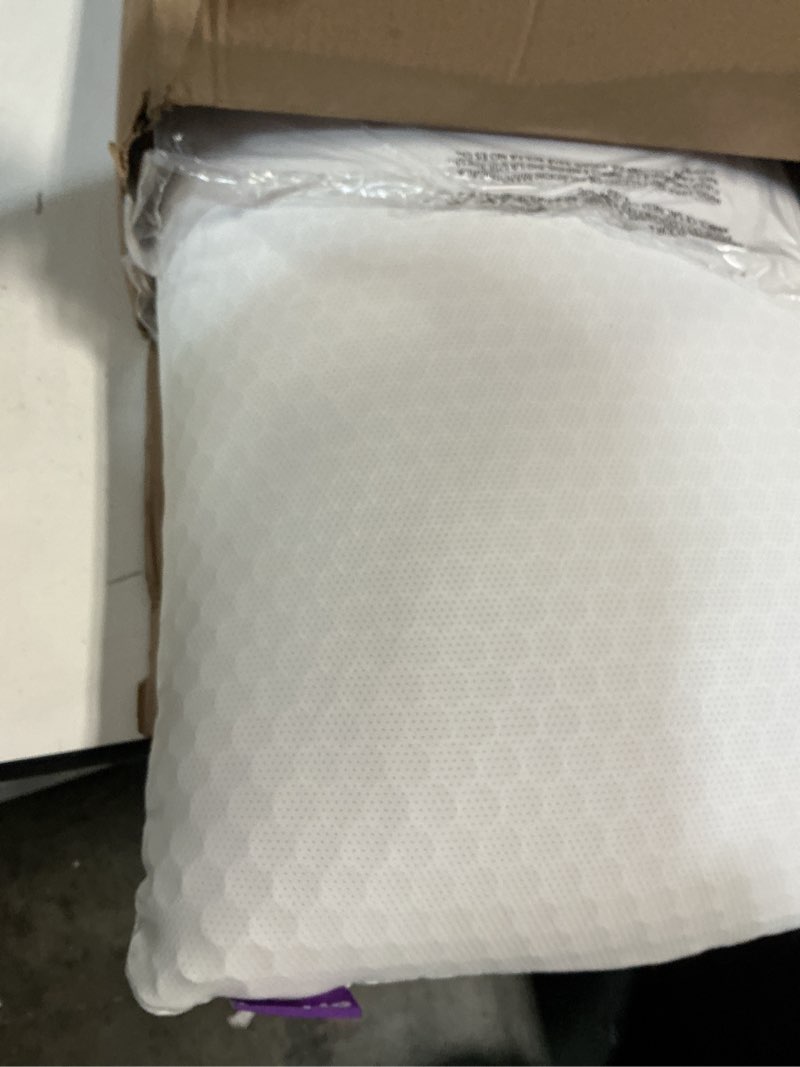 Condition photo showing Good Condition for Purple Harmony Pillow - King Medium, Greatest Pillow Ever Invented, 360º Hex Grid & Talalay Latex Core - No Pressure Support, Stays Cool, Luxurious Comfort