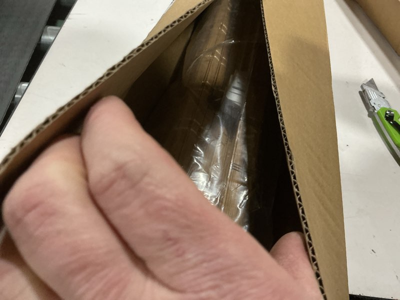 Condition photo showing Good Condition for LazBlinds No Tools No Drill Cordless Bamboo Roman Shades, Light Filtering Window Treatment, Roll Up Bamboo Blinds for Window 39'' W x 64'' H, Brown Brown206 39'' W x 64'' H