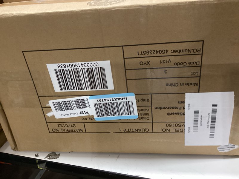 Condition photo showing Good Condition for FoodSaver PowerVac Compact Vacuum Sealing Machine Stainless Steel & Black Vertical Storage VS0150 | Preserves freshness reduces bag waste for both dry and wet food