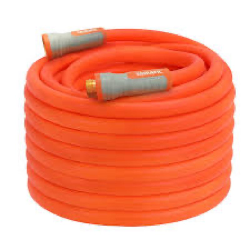yamatic heavy duty garden hose 5/8 in x 75 ft with swivel fitting, super flexible water hose, all-weather, lightweight, burst 600 psi