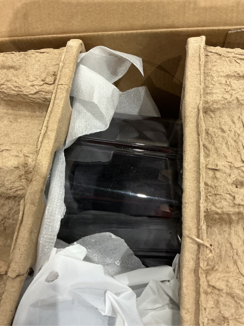 Condition photo showing Good Condition for chefman obliterator 48 oz countertop blender for smoothies, 1380w motor to crush ice, nuts, and frozen fruit with stainless steel blade, auto blend function, includes tamper and scraper midnight power blender