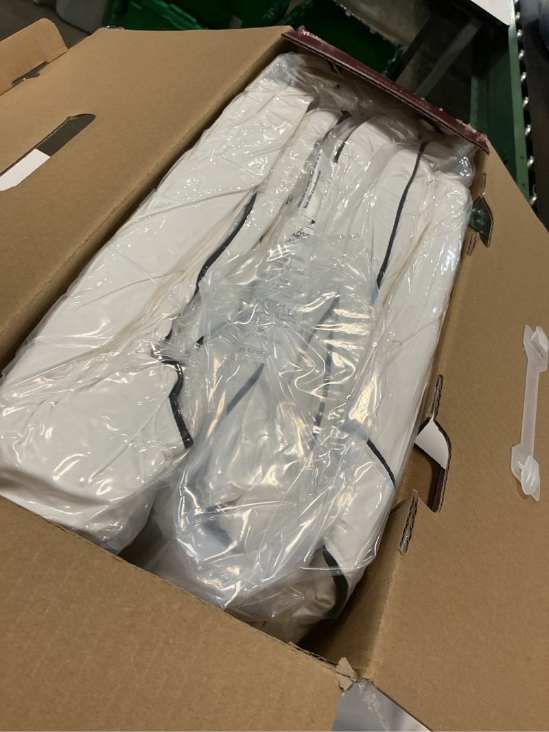 Condition photo showing New/Like New for l lovsoul goose feather down pillow king size of 2,ultra soft 100% organic cotton fabric, 700tc,800 fill power, luxury hotel collection bed gusseted pillows for back, stomach or side sleepers white king of 2(20x36inches)