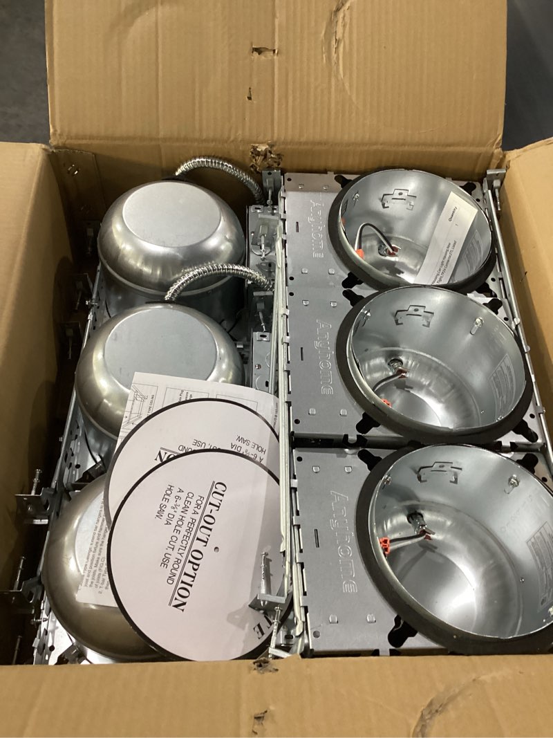 Condition photo showing New/Like New for 6 pack 6 inch recessed lighting housing,can light housing | new construction recessed lighting,ic rated & air tight,tp24 connector,etl listed