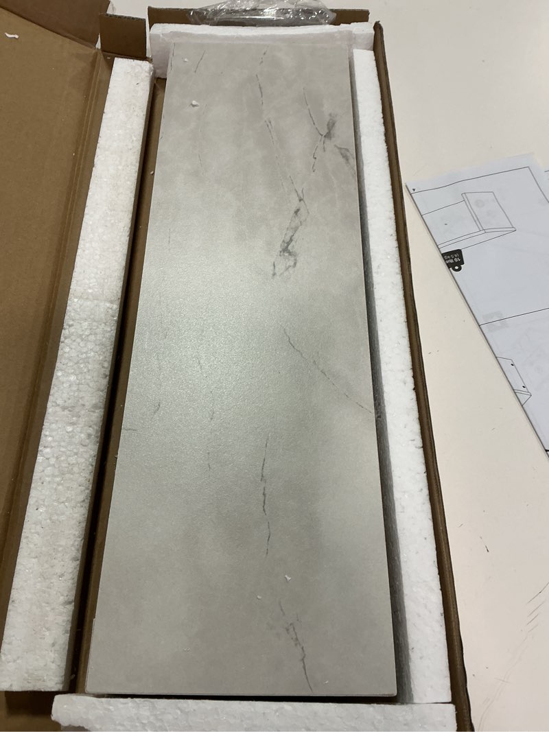 Condition photo showing Good Condition for Furinno Helena Kitchen Countertop Organizer Set of 2, 18-Inch Kitchen Counter Shelves, Stackable Organizer Shelf, Spice Rack for Pantry, Coffee Bar, Light Marble