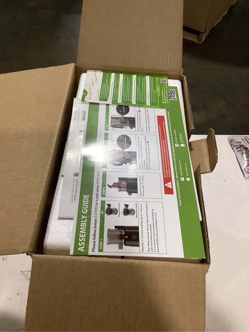 Condition photo showing Good Condition for Aeitto Juicer Machines, 5.3" Extra Wide Mouth, Cold Press Juicer, Easy to Clean, Fit Whole Vegetables & Fruits, Professional Juice Extractor Machine,Self Feeding, High Juice Yield