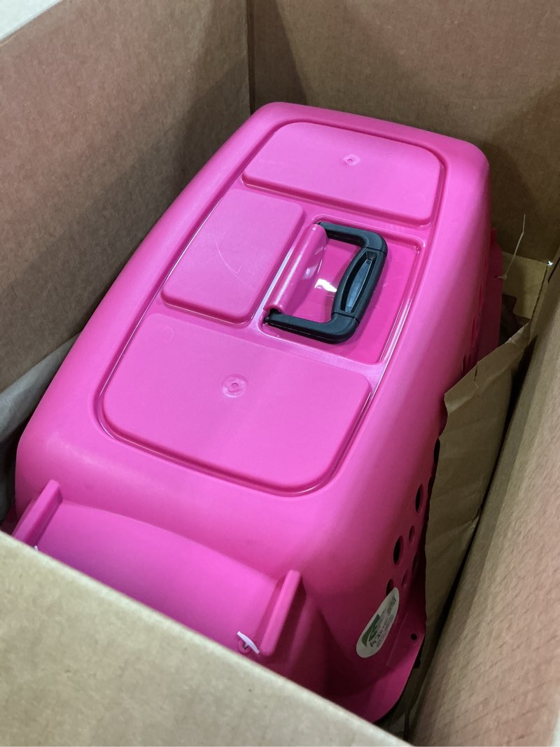 Condition photo showing Good Condition for Petmate Pet Porter Fashion Dog Kennel 23", Hot Pink, for Pets up to 15lbs, Made in USA