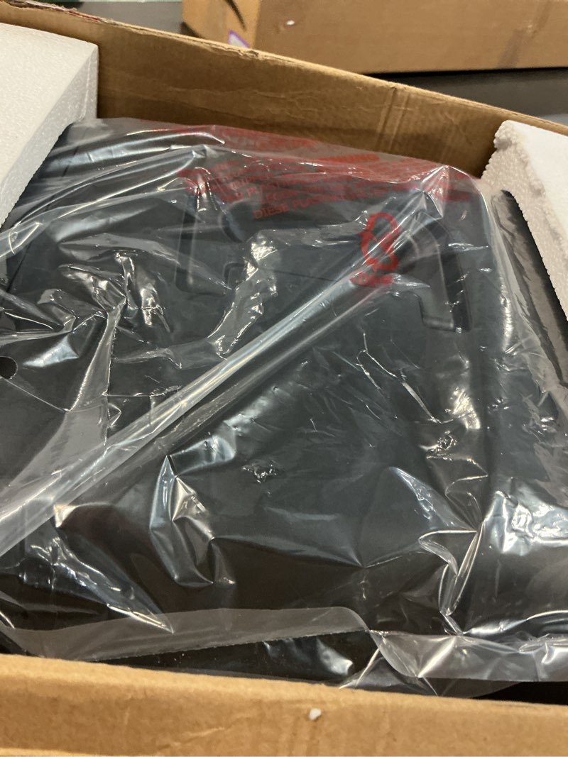 Condition photo showing Good Condition for Frigidaire Mini Personal Fridge Cooler, Countertop, Holds Up to 10L/15 Cans, Brushed Black Stainless Rugged Design, Portable for Skincare, Makeup, Car, Office, Bedroom, Dorm Room, or Cabin