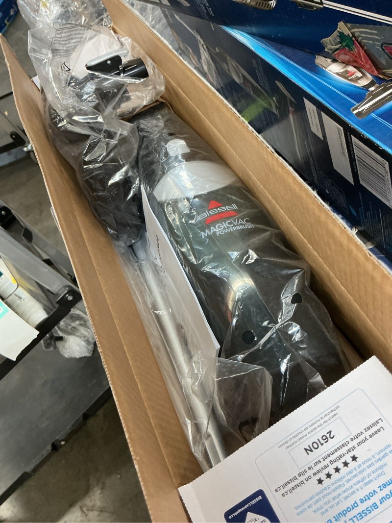 Condition photo showing As Is for bissell magic vac powerbrush 3-in-1 corded stick vacuum cleaner