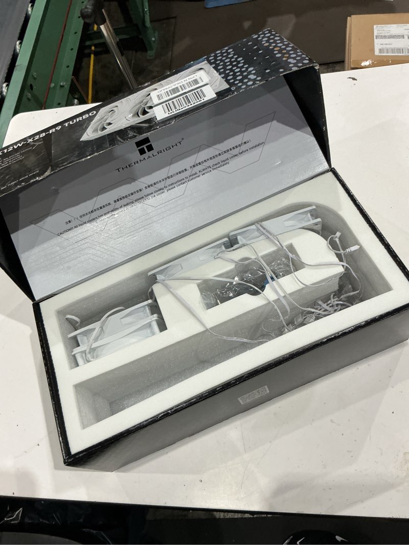 Condition photo showing As Is for thermalright wonder vision 360 turbo argb black cpu liquid cooler,for am5/intel lga1851/1700,6.67’’ 3d curved screen with 2400x1080 resolutions,magnetic panel screen,360mm aio