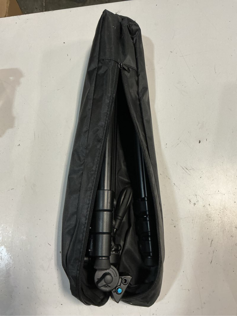 Condition photo showing Good Condition for camera tripod, 70" video tripod with fluid head, aluminum heavy duty tripod with carry bag, professional camera tripods & monopods, compatible with canon, sony, dslr, camcorder (tm70-fb1)