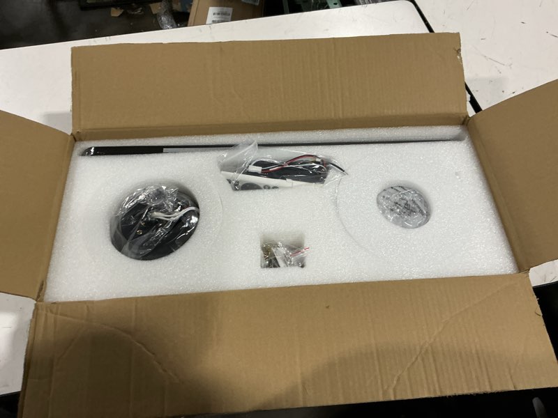 Condition photo showing Good Condition for 52 inch ceiling fans with lights, remote control, 3cct, dimmable&adjustable wind speed, timer function, reversible, quiet, energy-saving ceiling fan with light for bedroom, living room indoor/outdoor