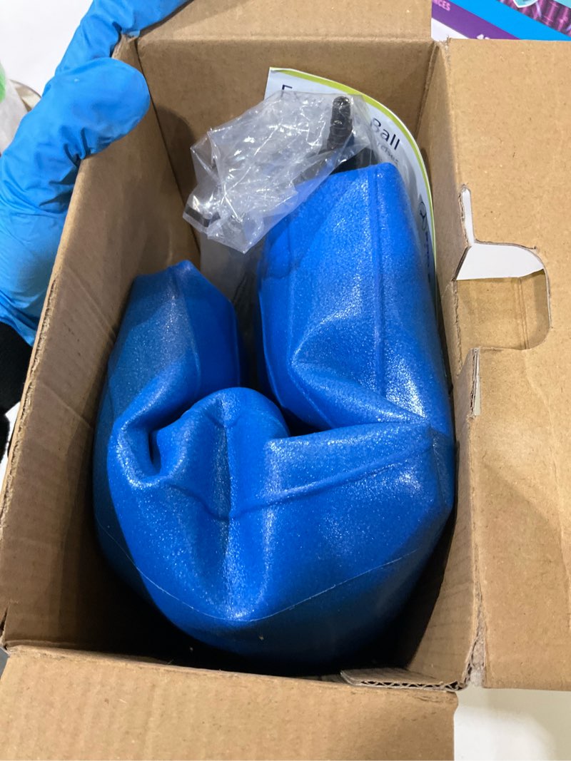 Condition photo showing Good Condition for ProBody Pilates Exercise Ball - Multiple Sizes Gym Grade Balance Ball for Fitness, Yoga, Workout, Pregnancy & Physical Therapy Blue XL: 27-30 inches/68-75 cm