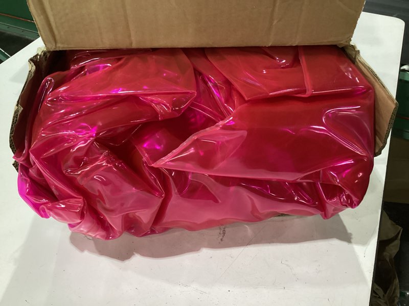 Condition photo showing As Is for kigley inflatable chair blow up couches transparent inflatable sofa seat yard patio portable air couch furniture for outdoor indoor camping beach room(double seat,pink) pink double seat