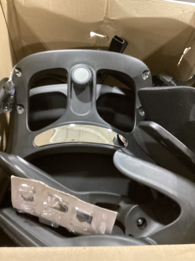 Condition photo showing Good Condition for ergonomic office chair, mesh desk chair with lumbar support, high back home office chair with adjustable headrest and flip-up arms, comfortable computer chair, thick cushion, 300 lbs, black black 1 pack