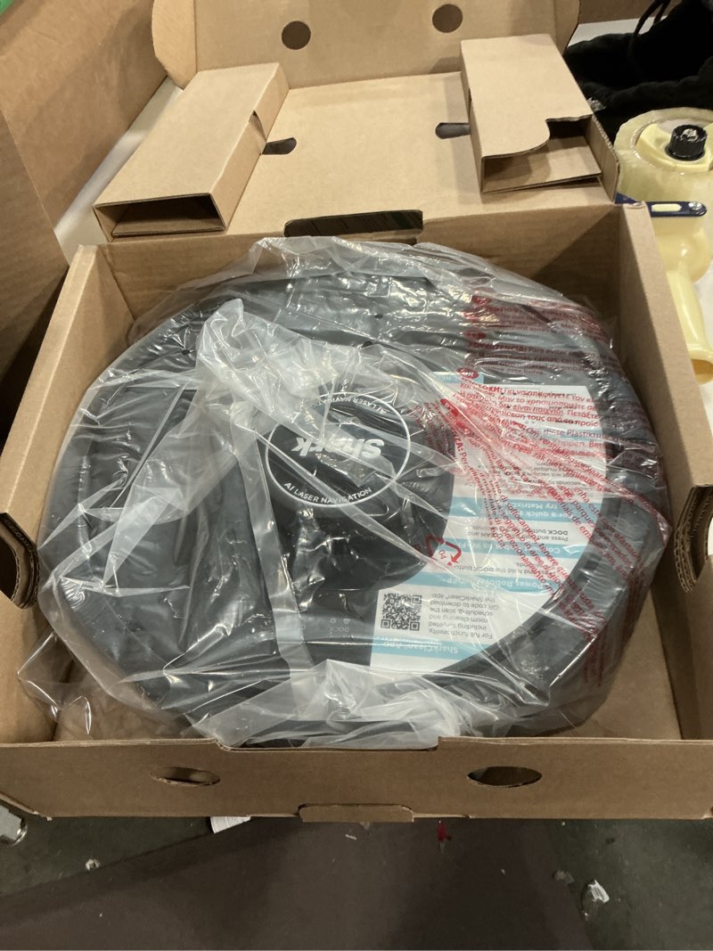 Condition photo showing As Is for Shark AV2501S AI Ultra Robot Vacuum, with Matrix Clean, Home Mapping, 30-Day Capacity HEPA Bagless Self Empty Base, Perfect for Pet Hair, Wifi, Dark Grey Matrix AI Ultra Dry Self Empty