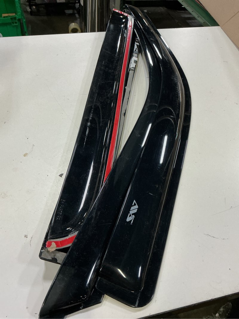 Condition photo showing As Is for auto ventshade [avs] in-channel rain guards for 2016 - 2023 toyota tacoma double/ext cab only | window vent visors, 4 pcs. - smoke | 194768 in-channel - smoke