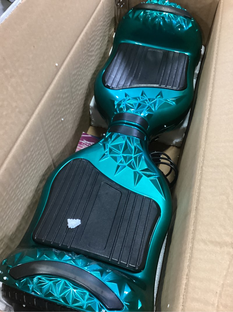 Condition photo showing Good Condition for XERATH All terrain hoverboard with bright LED lights and flashing wheels,self balancing scooters with Bluetooth Speakers,UL2272 Safety Certification kids hoverboard ages 6-12 and Adults (TURQUOISE)