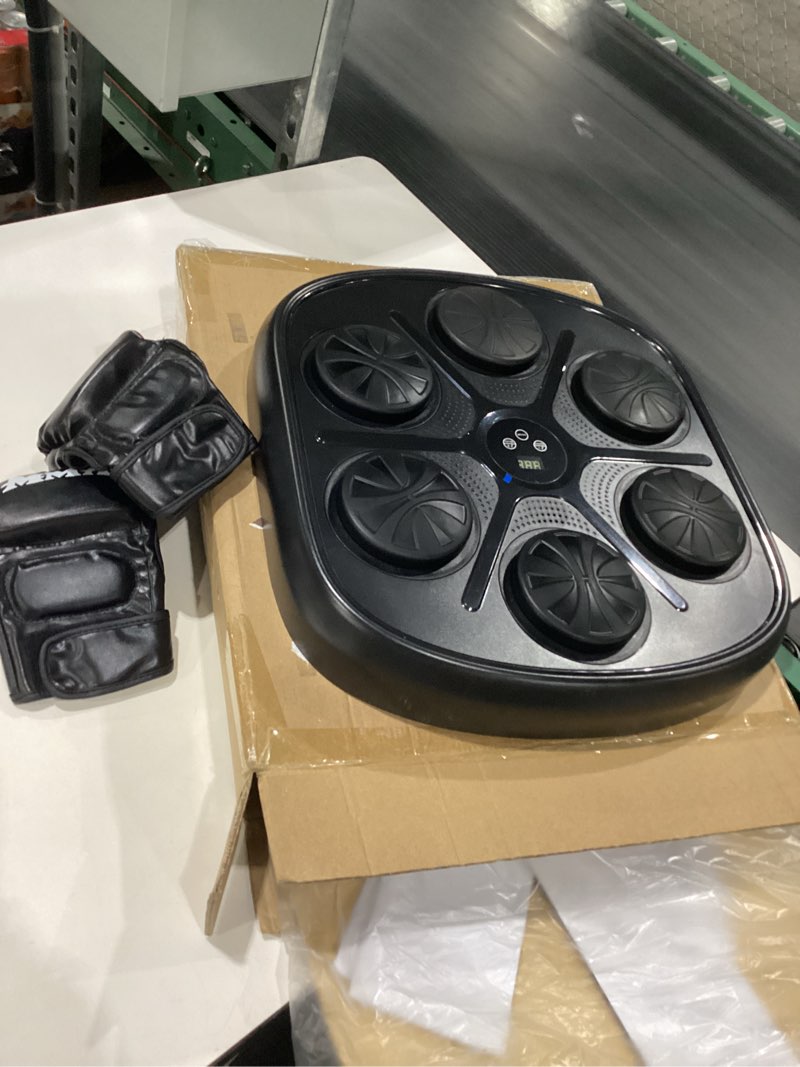 Condition photo showing Good Condition for Music Boxing Machine for Adults, Boxing Machine Wall Mounted Music with Gloves, Boxing Music Workout Machine for Home, Indoor and Gym Square