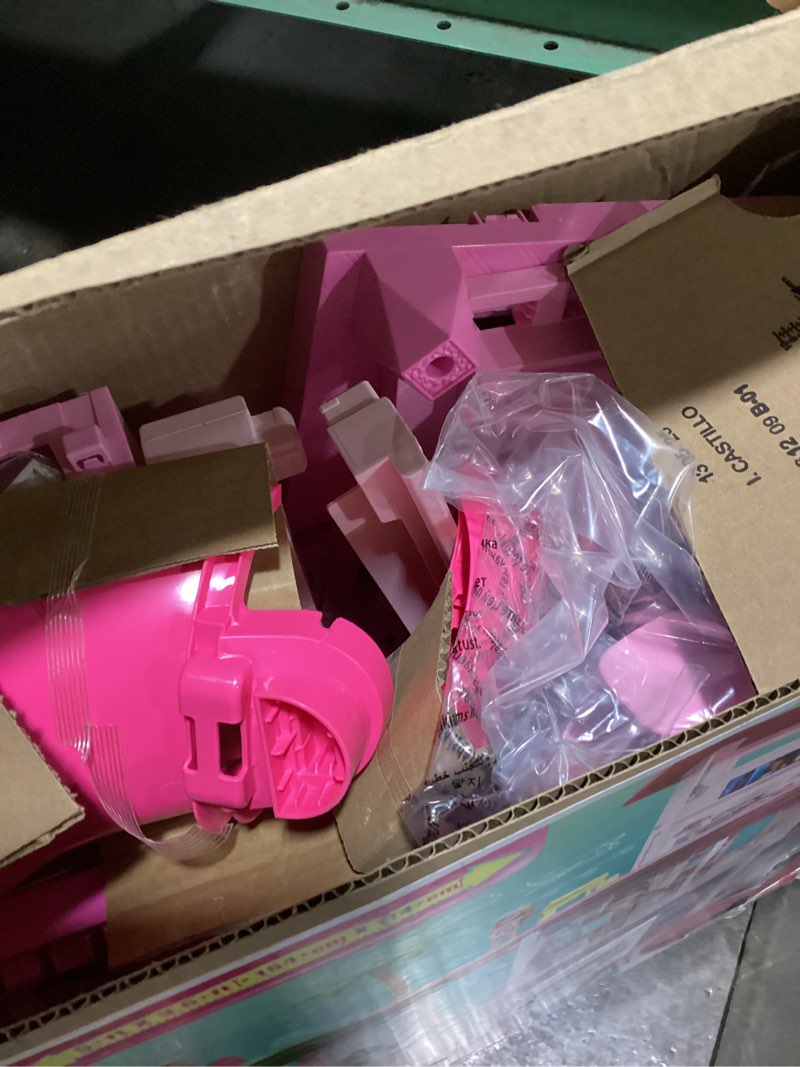 Condition photo showing Good Condition for Barbie Dreamhouse, Pool Party Doll House with 75+ Pieces and 3-Story Slide, House Playset, Pet Elevator and Puppy Play Areas