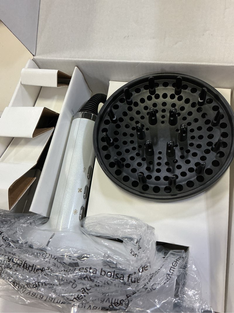 Condition photo showing As Is for slopehill hair dryer with unique brushless motor | intelligent fault diagnosis | innovative microfilter | oxy active technology | led display (white)