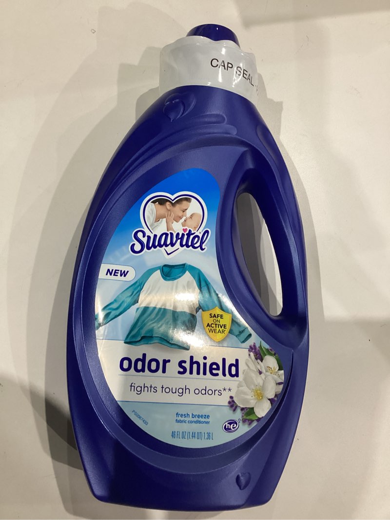 Condition photo showing New/Like New for SUAVITEL ODOR SHIELD FABRIC SOFTENER FRESH BREEZE 46OZ