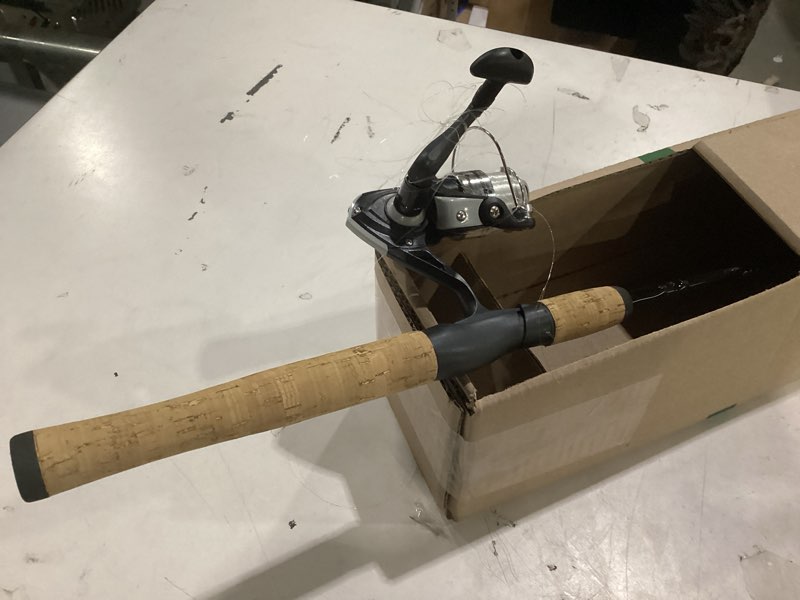Condition photo showing As Is for shakespeare cirrus spinning fishing rod and reel combo