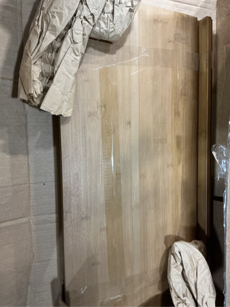 Condition photo showing As Is for Wire Shelf Covers, Bamboo Wire Rack Covers for Pantry, Closet (4pcs, 34" W x 16" D) 34"W x 16"D 4