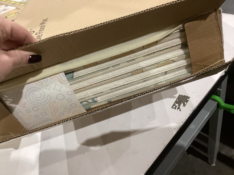 Condition photo showing Good Condition for Nuby Reversible Baby Floor Mat, 77" x 58" - Foldable and Lightweight Baby Play Mat for Floor - Easy Storage and Travel - Safari Safari Play Mat