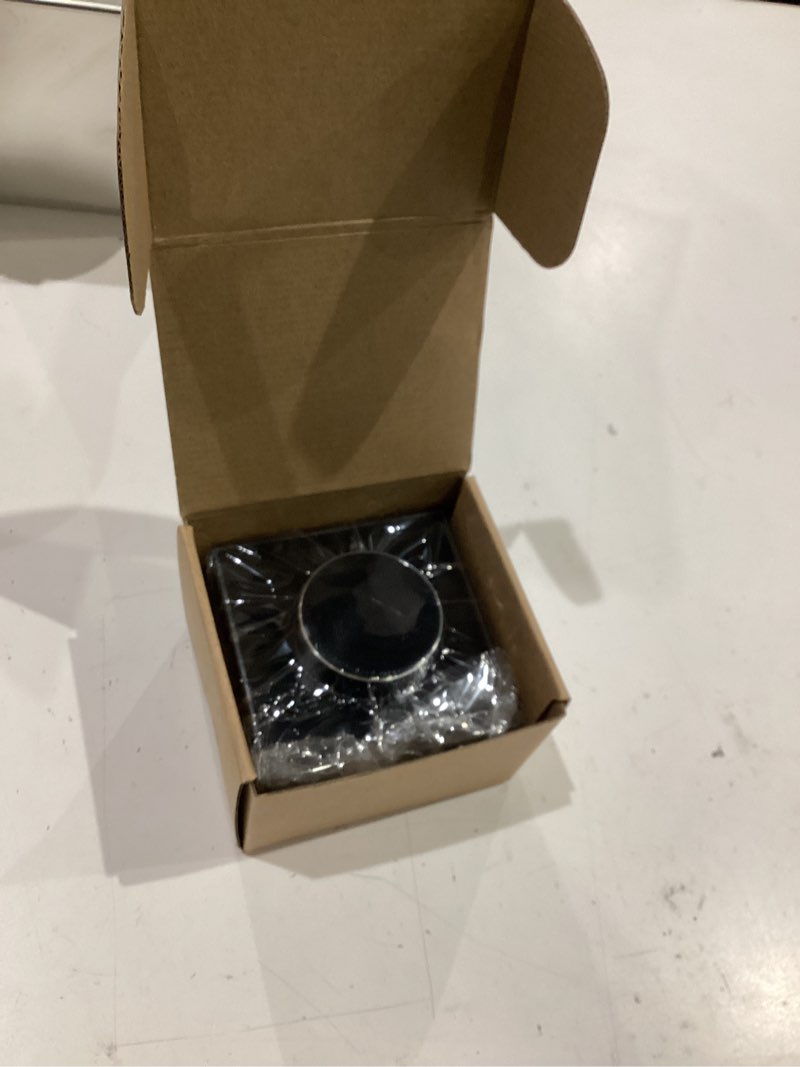 Condition photo showing New/Like New for smart knob thermostat, two way rotating digital temp voice controller, for tuya, with light 95~240vac, user friendly 1.32in tft screen, intuitive knob control, remote control,