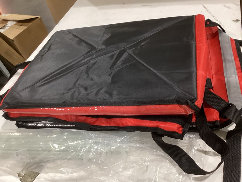 croblissful insulated food delivery bag for bike with rear rack pizza delivery box