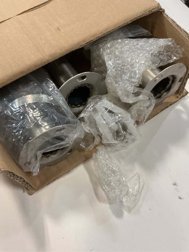 Condition photo showing As Is for HECASA 24 Inch Handicap Grab Bars Rails 304 Stainless Steel Toilet Handrail Bathroom Safety Bar Wall Mount Floor Support Assist Bar for Disabled Elderly Mounted Bath Grips