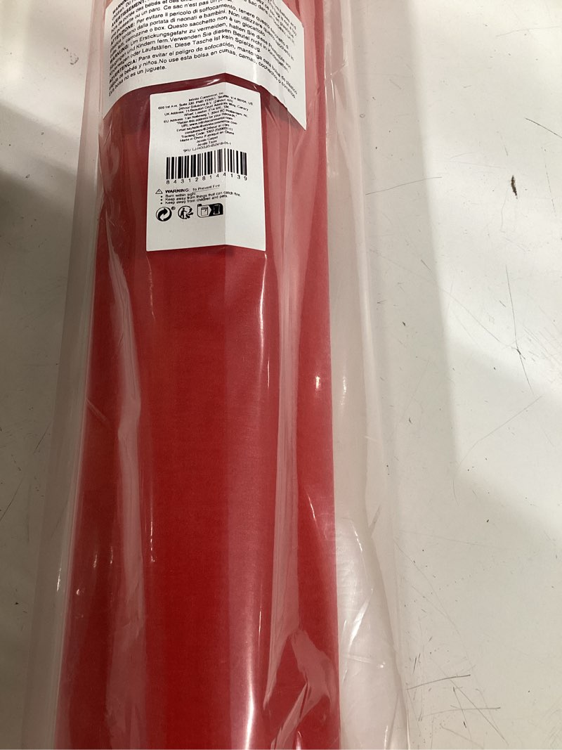 Condition photo showing New/Like New for juvale 3 ft x 100 ft red carpet runner for party decorations, wedding aisle, special events (40gsm thickness)