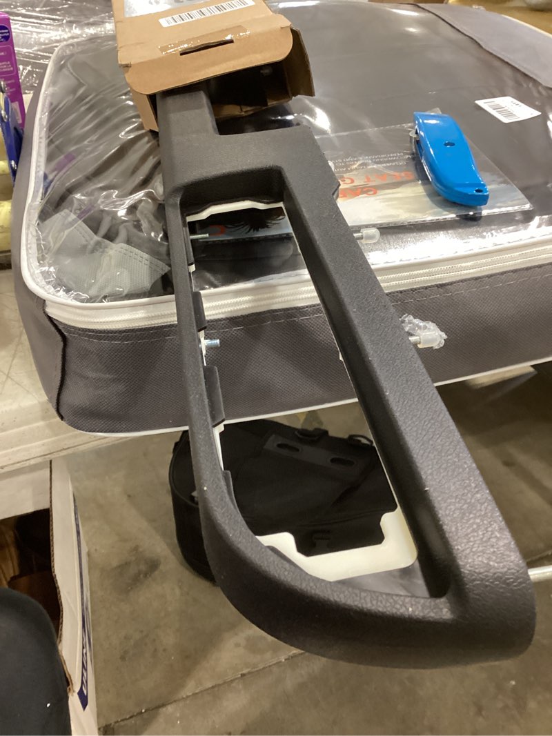 Condition photo showing Good Condition for 80994 front left driver side door armrest compatible with 2010-2014 chevy silverado, avalanche, suburban, tahoe, gmc sierra, yukon - armrest repair with door release handle above armrest, black front left driver side black