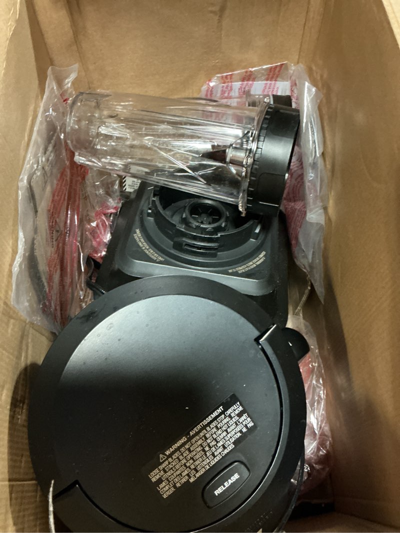 Condition photo showing As Is for ( incomplete )ninja kitchen system | 8-cup food processor bowl & 72 oz. blender all-in-one | with (2) 16 oz. to-go cups | for smoothies, ice crushing, dough & more | 1500 watt | black | bl770 pitcher + bowl + (2) 16-oz. cups