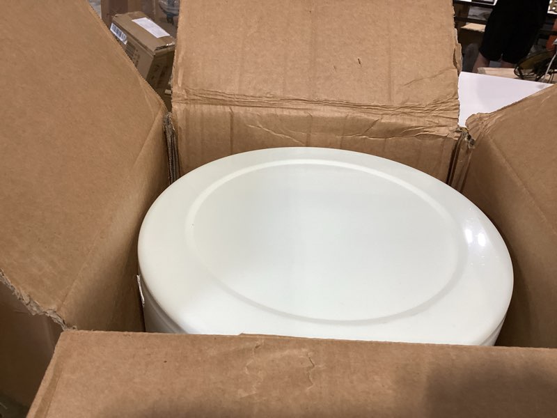 Condition photo showing As Is for dog-cat food storage container 40 lb/38 qt, large stainless steel pet food bin with airtight lid & scoop included, durable 304 metal storage for dogs & cats