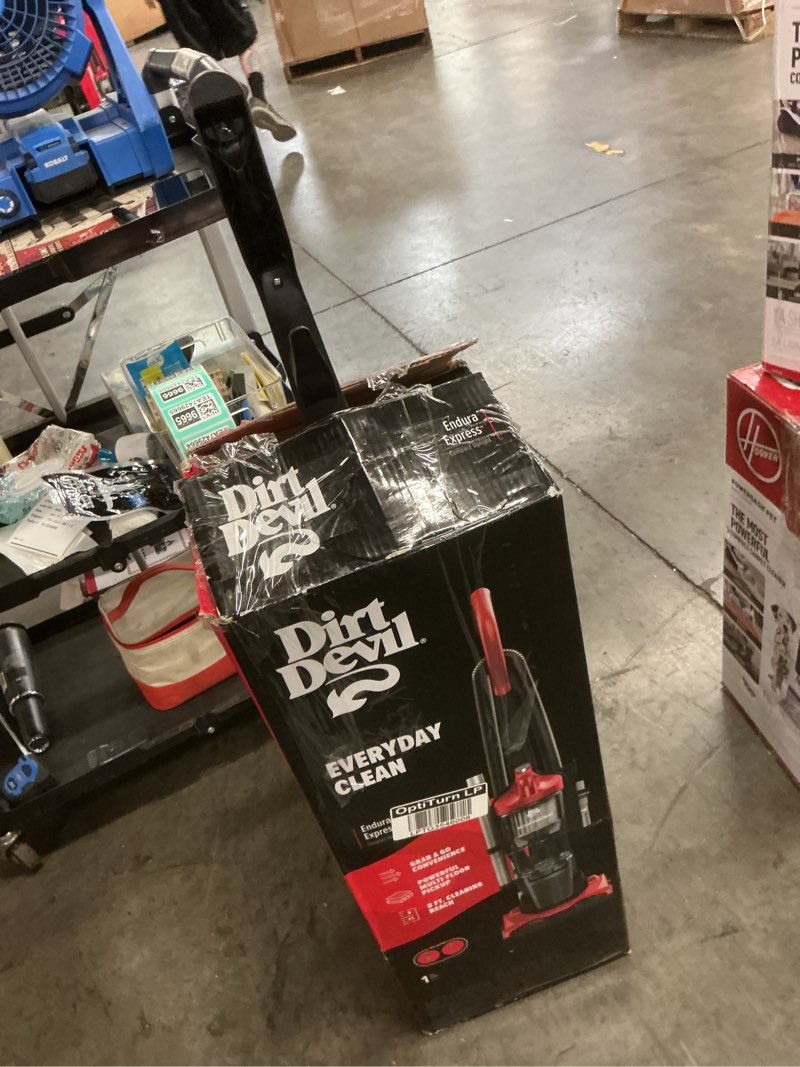 Condition photo showing As Is for dirt devil upright vacuum cleaners - hepa filtration