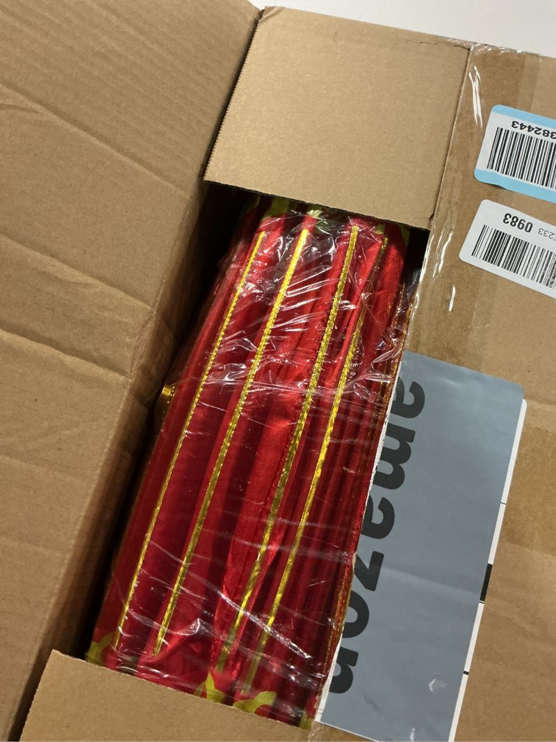 Condition photo showing New/Like New for Baquler 2 Pcs Chinese New Year Lanterns 2026 Large 15.8 Inch Silk Chinese Lantern Traditional Hanging Lamp Mid Autumn Festival Decoration for Traditional Festival Celebration